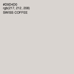 #D9D4D0 - Swiss Coffee Color Image